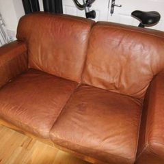 leather couch brown
