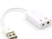 USB 2.0 External USB Sound Card Audio Sound Adapter with 3.5mm for Laptop PC computer