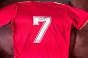 Kenny Dalglish signed Liverpool jersey