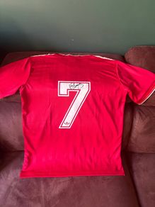 Kenny Dalglish signed Liverpool jersey