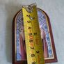 Antique WOOD Miniature OF Jesus wood Plaque. Image 4