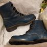The Fly London Leather Blue Ankle Boot - Size 4 (37) Image 6