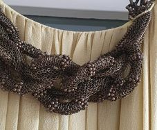 BASTYAN 100% silk lime layered with embellished neckline and interlaced belt Sz 14 - Rrp 350 (New)