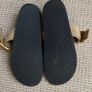 ZARA Leather Buckled Slide Platform Sandals Gold Hardware Image 5