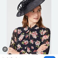 Beautiful Hobbs Hat / Fascinator - new - navy