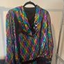 Sequin jacket (no brand)  Size S-M | Like new (small flaw) Image 2