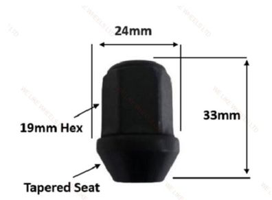10 x New Wheel Nuts Fit Ford, Toyota, Mazda, Honda (OB10) - Delivery