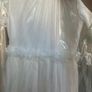 Italian design communion dress, veil, hairpiece, bag, cardigan, shoes & tights Image 4