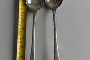 Large 30cm Antique Victorian John Round &amp; Son Sheffield Silver-Plated Salad Servers - JR&amp;S