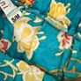 Makani Teal botanical floral midi skirt S/M 10/12 Image 4