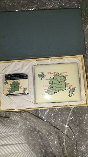 vintage  Irish lighter set