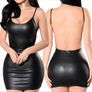 Sexy Faux Leather Dress M,L Image 4