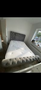 chesterfield style bed frame