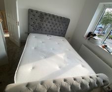chesterfield style bed frame