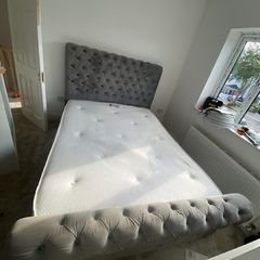 chesterfield style bed frame
