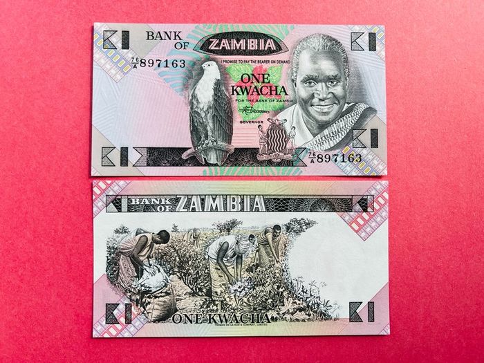Zambia  1  KWACHA   1980  Pick  23b  ( Uncirculated )