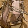 gold strappy heels Image 4