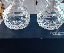 SET OF 2 BOXES Vintage Waterford Crystal Violet Vase
