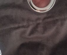 grey velvet curtains