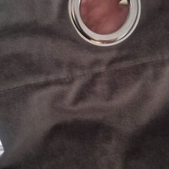 grey velvet curtains