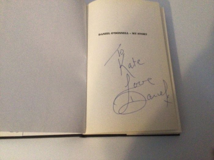 Daniel O Donnell my Story Offical Book signed copy