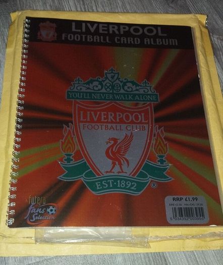 Rare Liverpool Football Club Futera 2000 Album + Cards