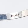 Studded Edge Sterling Silver Bangle Image 4