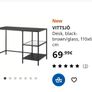 IKEA vittsjo Laptop Table Desk Image 6