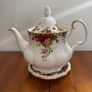Royal Albert Large Teapot With Tray Image 2