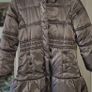 Immaculate Monsoon Girls Metallic Bronze Tiered Puffer Coat, AV Image 2
