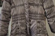 Immaculate Monsoon Girls Metallic Bronze Tiered Puffer Coat, AV