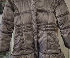 Immaculate Monsoon Girls Metallic Bronze Tiered Puffer Coat, AV
