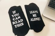 If You Can Read This, leave me alone Socks Father's Day Birthday Dad Funny gift