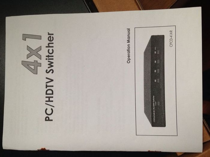 4-way VGA video and audio switcher new in box