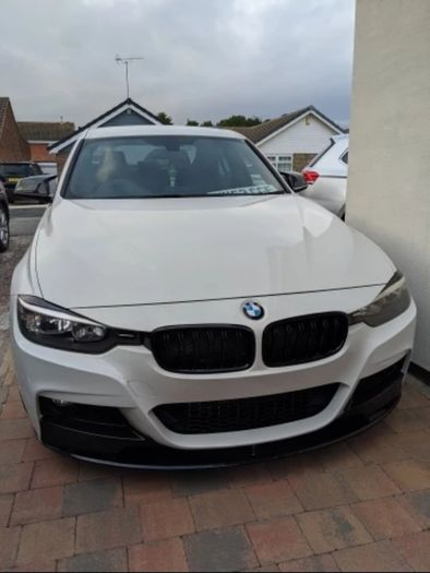 BMW F30 F31 F35 3 Series 2012-2017 Kidney Twin Grill Grille Gloss Black Dual Line