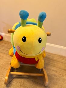 Wooden baby rocking animal caterpillar