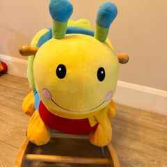 Wooden baby rocking animal caterpillar