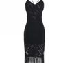 NEW Lace midi spaghetti strapped black party dress  size 10 to 12 Image 2