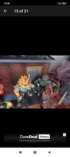 Neca TMNT collection with neca diorama
