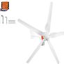 12V 5 Blades Charge Controller 500W With Controller Small Wind Turbine For Home Use Low Noise High Efficiency Image 3