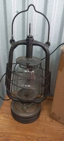 Antique French electric lantern works