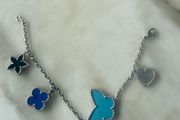 Natural Stone Butterfly Bracelet