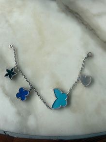 Natural Stone Butterfly Bracelet