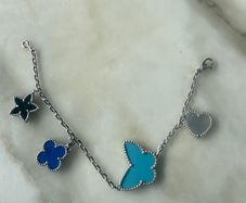 Natural Stone Butterfly Bracelet
