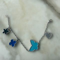 Natural Stone Butterfly Bracelet