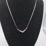 9ct white gold cz necklace Image 2