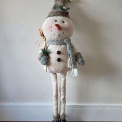 Large Extendable Legs Christmas Snowman Decoration 107cm