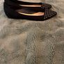 NEW Black Suede Flats / Ballerina Pumps with gold stud detail - Size 39 / Size 6 Image 3