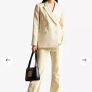 Ted Baker cream double breasted blazer Image 3