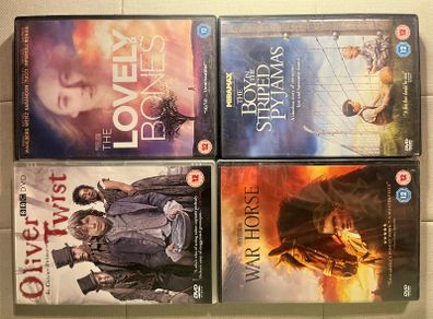 Drama DVD Bundle War Horse The Lovely Bones Oliver Twist 4 Films